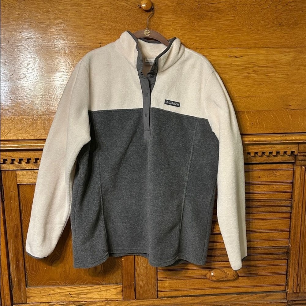 Columbia‎ Granola Girl Gorpcore Fleece Pullover Vintage 90s Colorblock Snap Neck